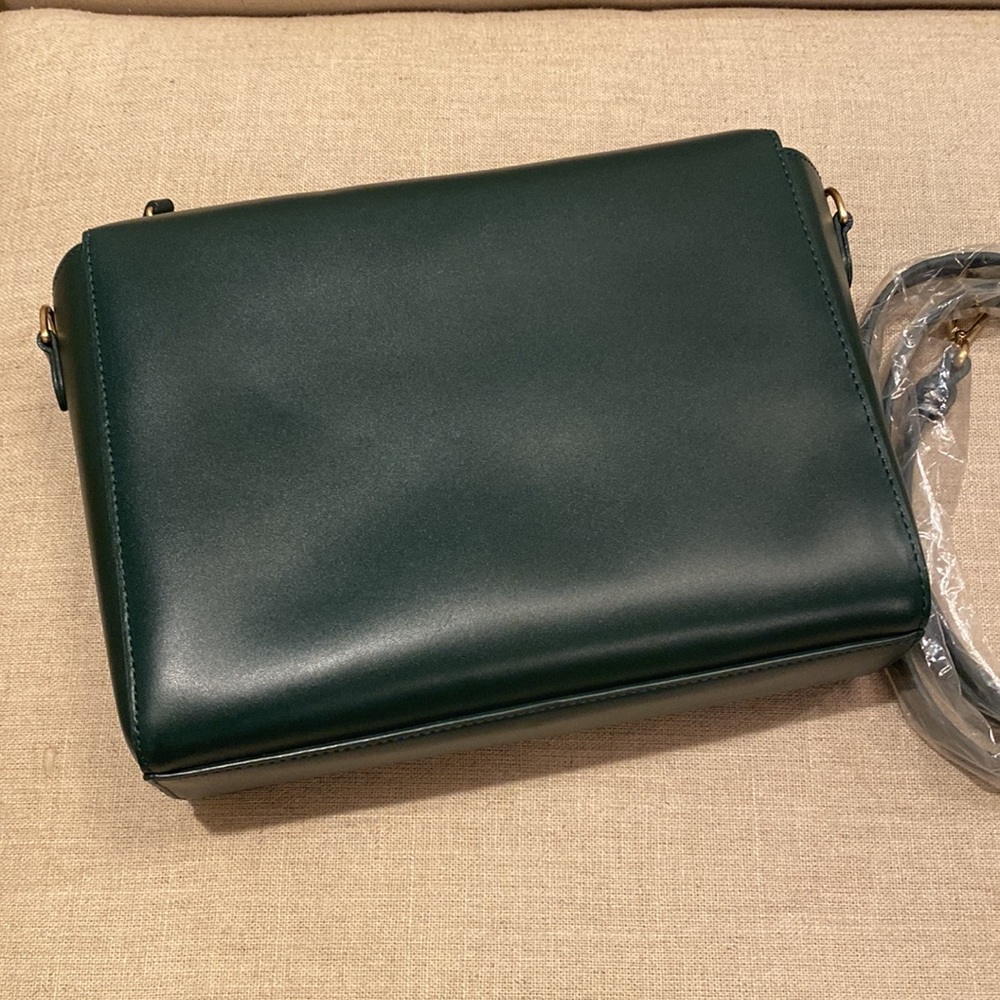 MuteMuse Amuse Bag in Sorbone Green Leather with Suede lining - Picture 6 of 10